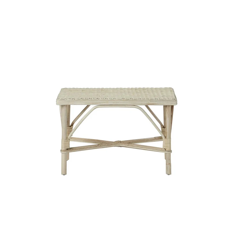 Mesa de centro de ratán natural