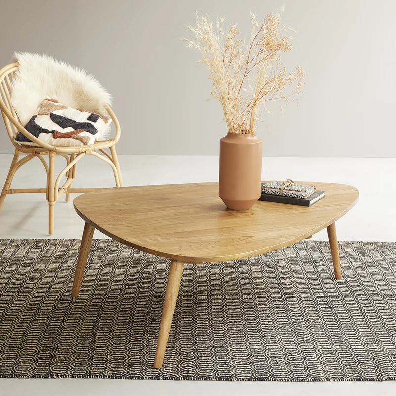 Mesa de centro de mindi macizo 120 cm