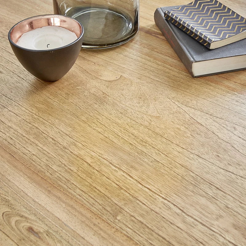 Mesa de centro de mindi macizo Ø 100 cm