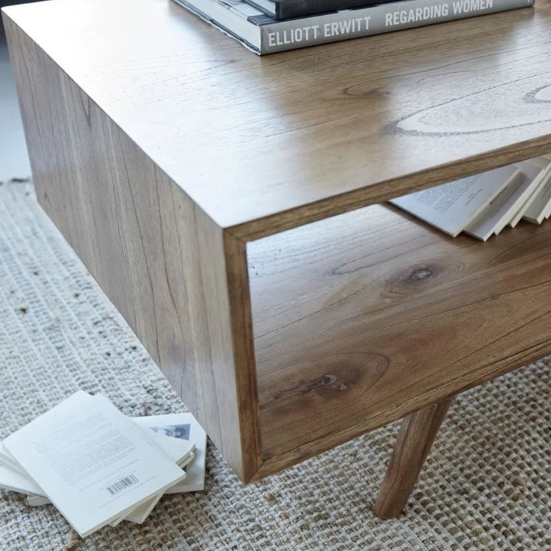 Mesa de centro de mindi macizo 120 cm