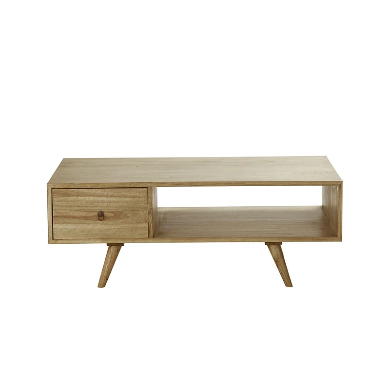 Mesa de centro de mindi macizo 120 cm