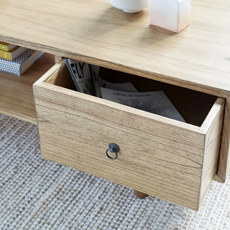 Mesa de centro de mindi macizo 120 cm