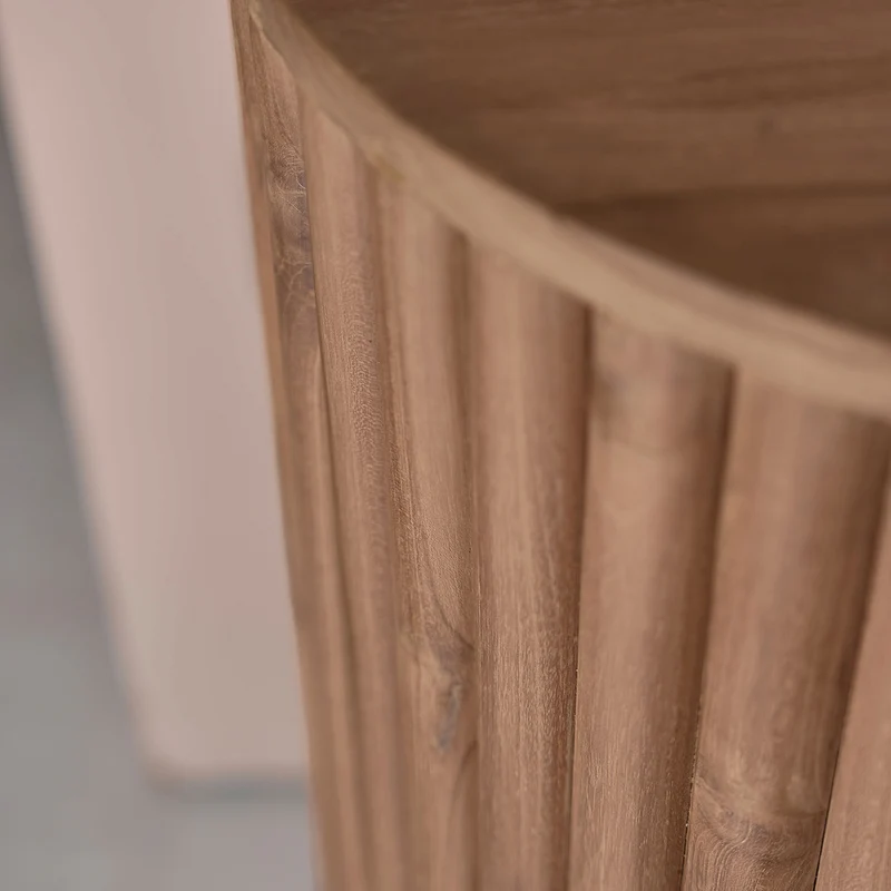 Mueble de baño suspendido de teca maciza de 140 cm