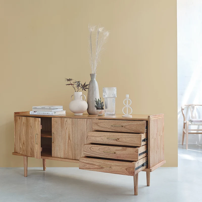 Cómoda de mindi macizo 175 cm