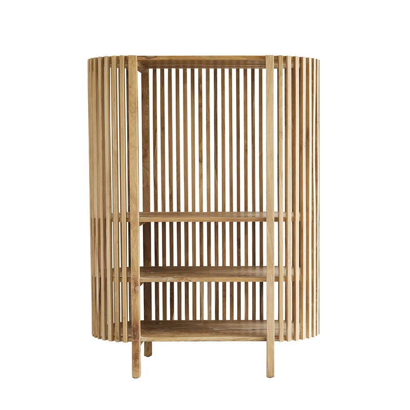 Librería de teca maciza 160 cm