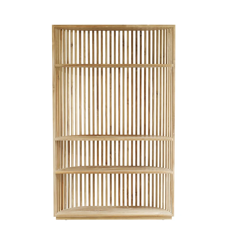Librería de teca maciza 120 cm