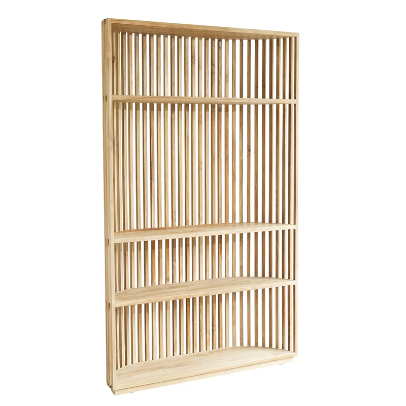 Librería de teca maciza 120 cm