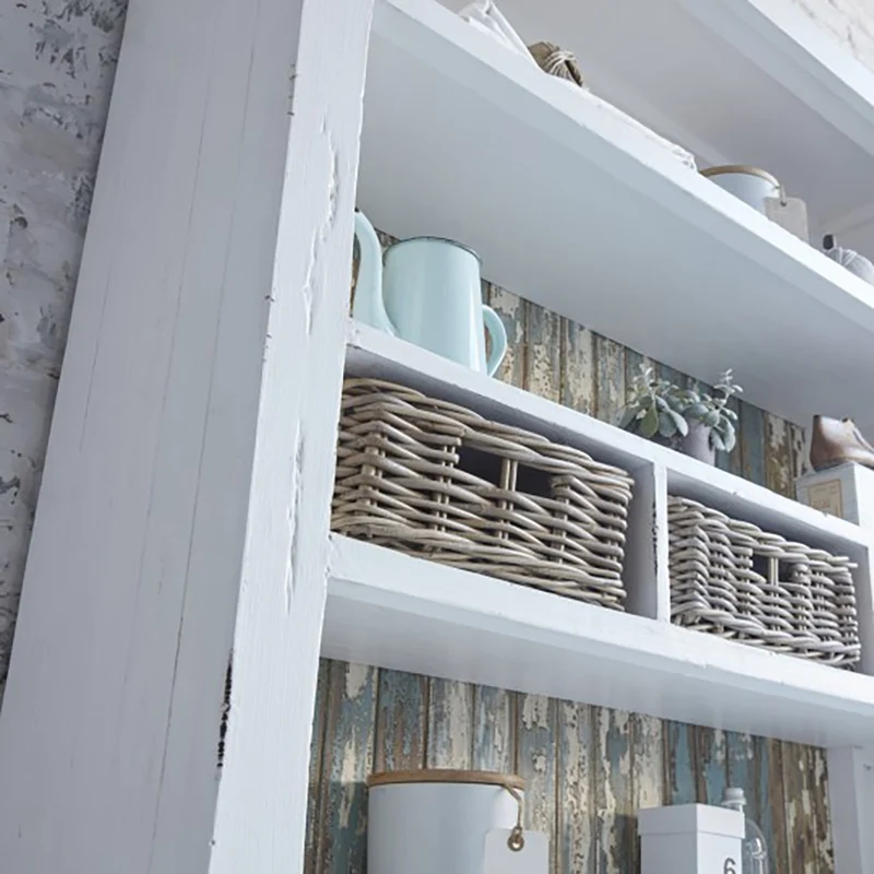 Librería de madera maciza reciclada 125 cm