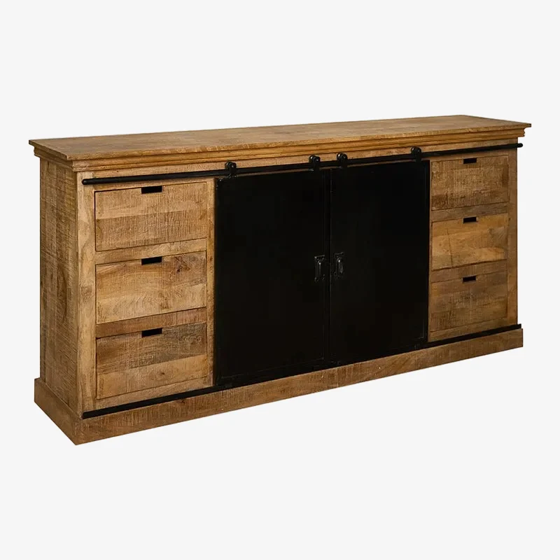 Aparador industrial madera y metal Melibea