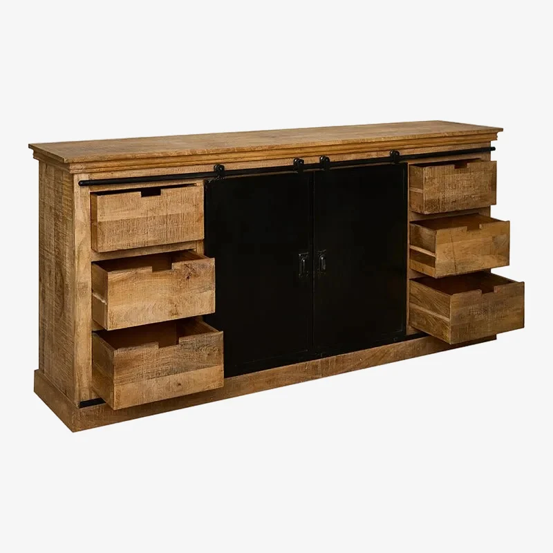 Aparador industrial madera y metal Melibea