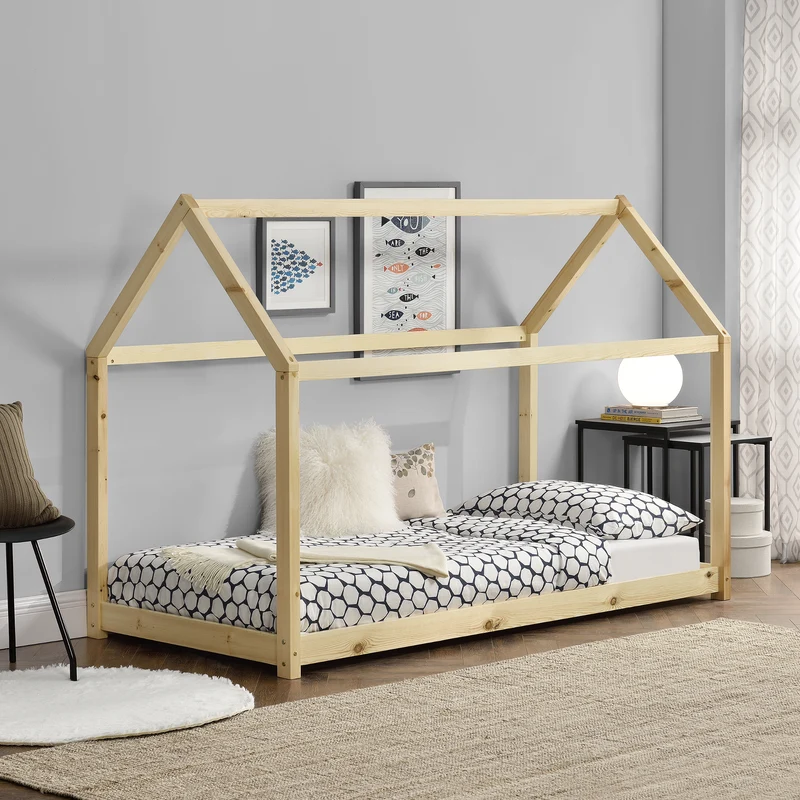 Cama infantil Netstal 90x200 cm madera de pino en varios colores [en.casa]