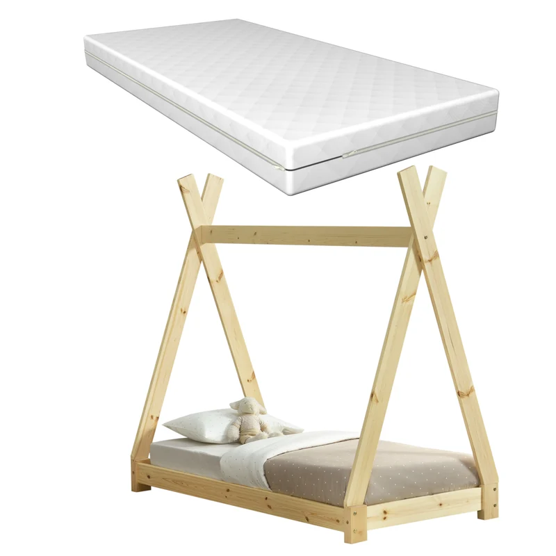 Cama para niños Onejda con colchón Pino varios colores y diferentes medidas [en.casa] [neu.haus]