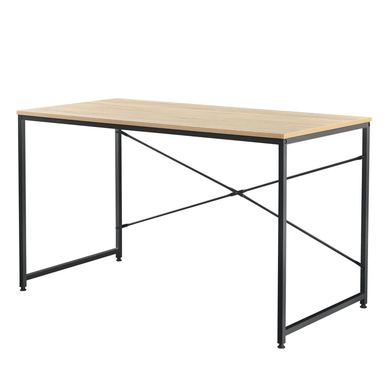 Escritorio Røros 120x60x72 cm Mesa para ordenador aspecto roble en.casa