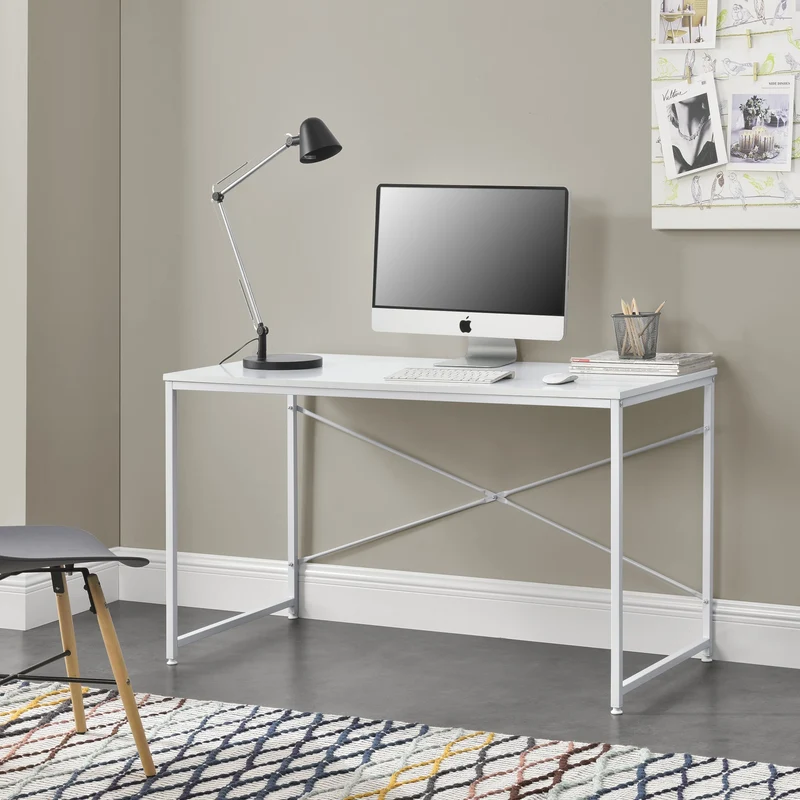 Escritorio Røros 120x60x72 cm Mesa para ordenador aspecto roble en.casa