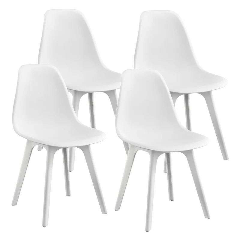 Set de 4 sillas de comedor Brevik 83x54x48 cm en varios colores en.casa