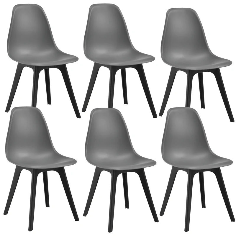 Set de 6 sillas de comedor Brevik 83x54x48 cm en varios colores en.casa