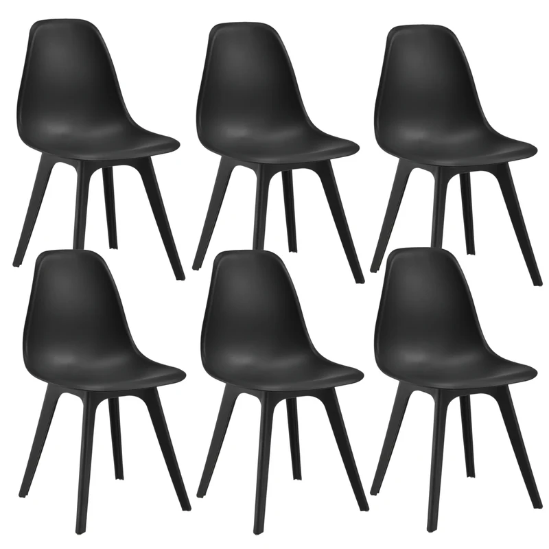 Set de 6 sillas de comedor Brevik 83x54x48 cm en varios colores en.casa