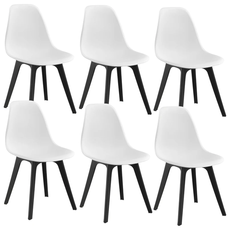 Set de 6 sillas de comedor Brevik 83x54x48 cm en varios colores en.casa