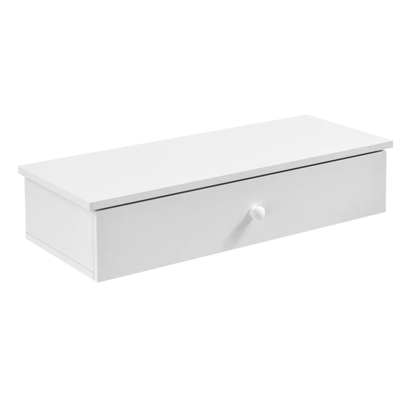 Estante de pared 60 x 24 x 12,6 cm con compartimento de almacenamiento en varios colores en.casa