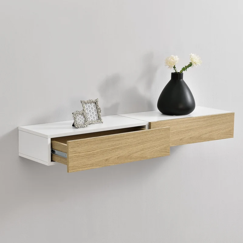 Estantería de pared Lekness con cajón en varios colores en.casa
