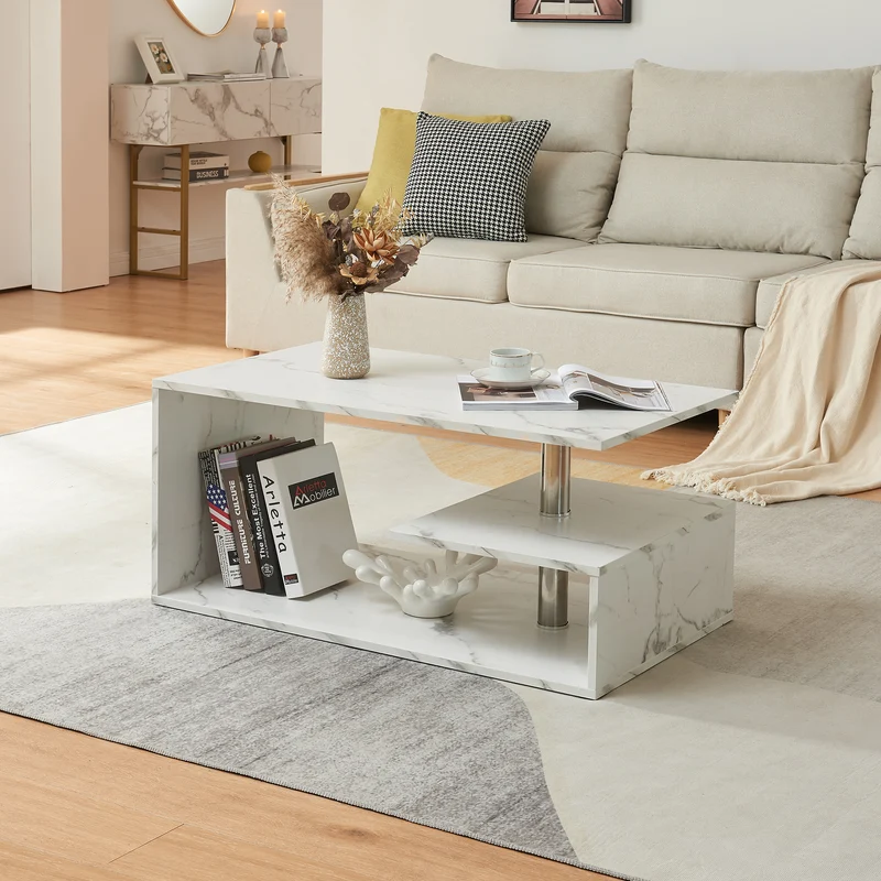 Mesa de centro Haarlem 90x50x41 cm [en.casa]