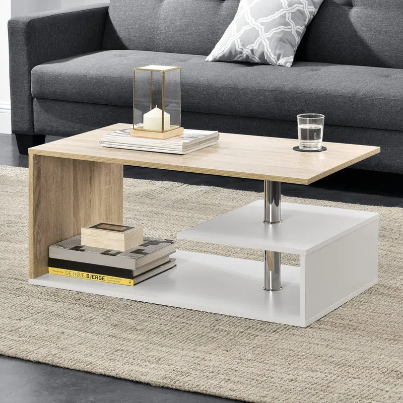 Mesa de centro Haarlem 90x50x41 cm [en.casa]