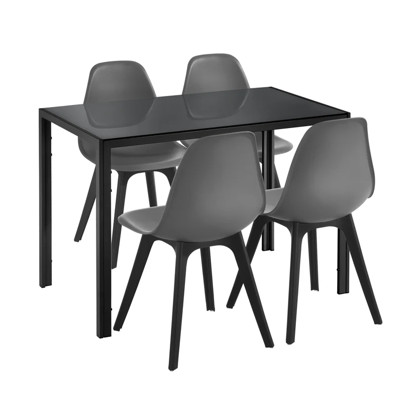 Grupo de comedor Stathelle de 5 piezas en varios colores en.casa