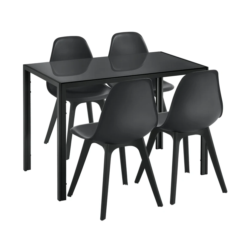 Grupo de comedor Stathelle de 5 piezas en varios colores en.casa