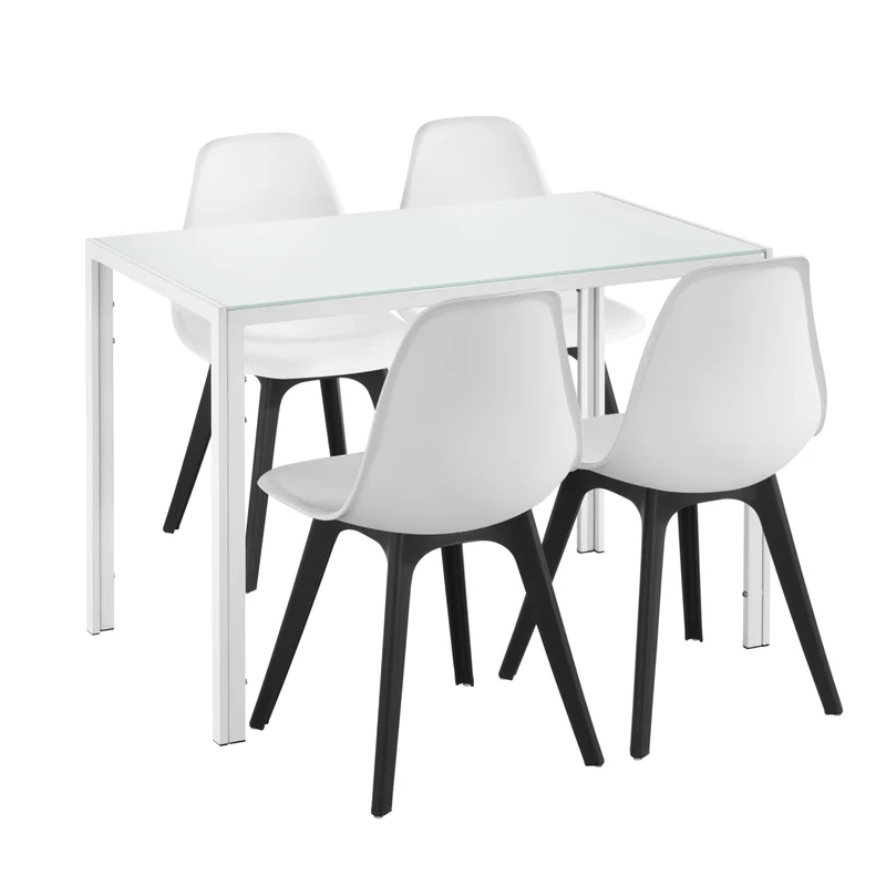 Grupo de comedor Stathelle de 5 piezas en varios colores en.casa