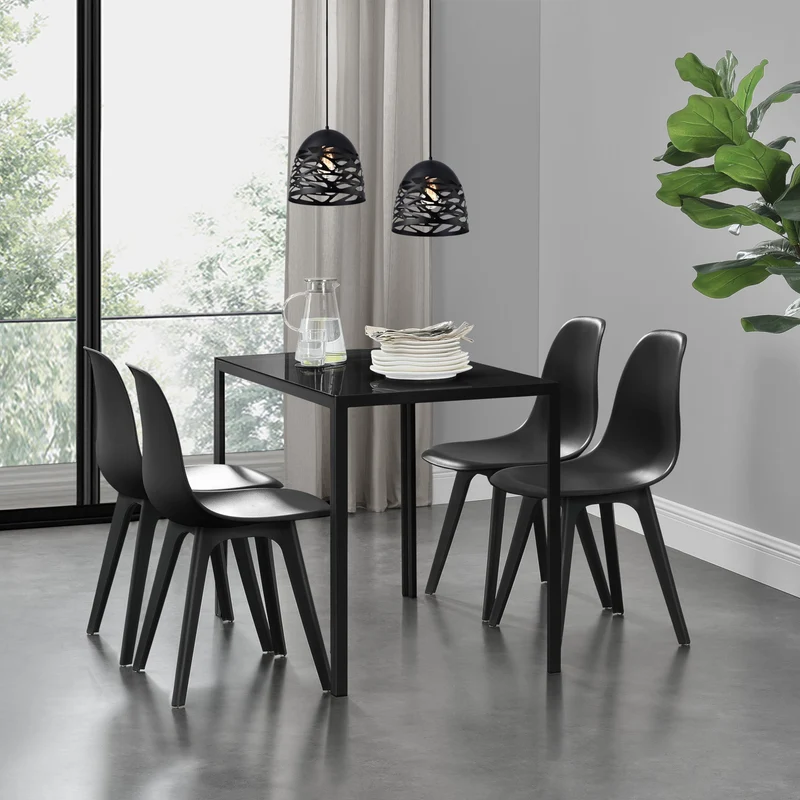Grupo de comedor Stathelle de 5 piezas en varios colores en.casa