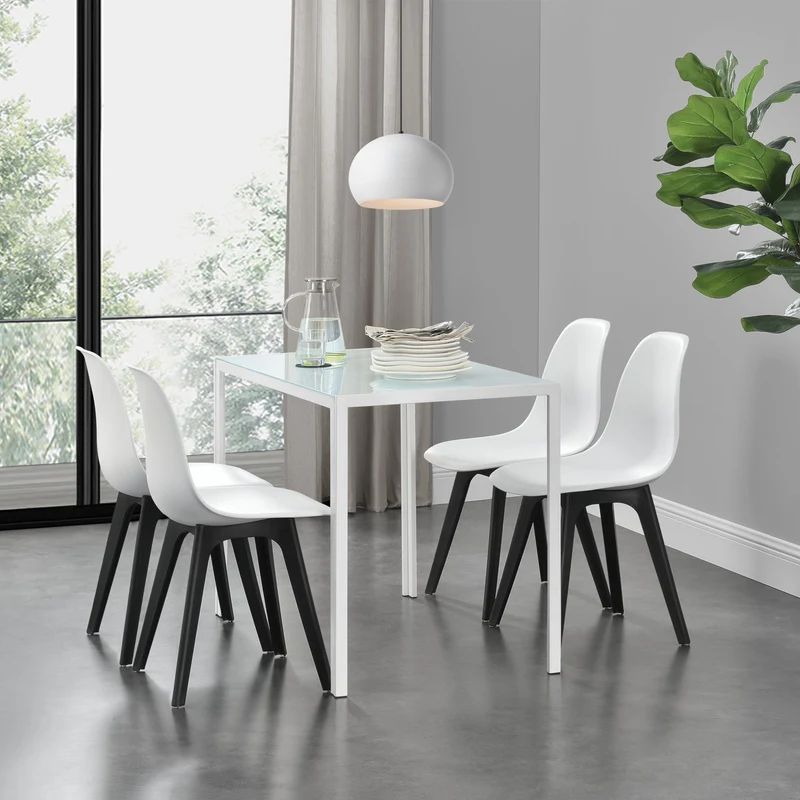 Grupo de comedor Stathelle de 5 piezas en varios colores en.casa