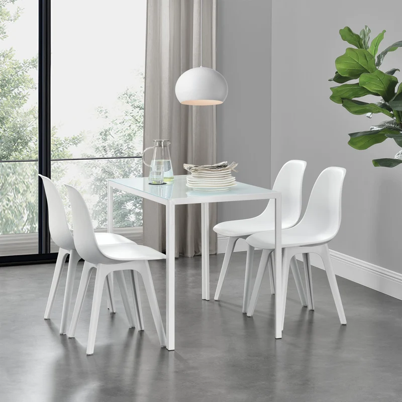 Grupo de comedor Stathelle de 5 piezas en varios colores en.casa