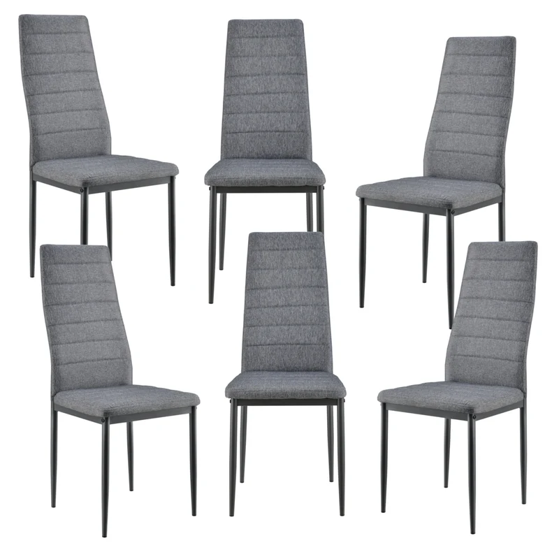 Silla Lidköping gris en varios juegos en.casa