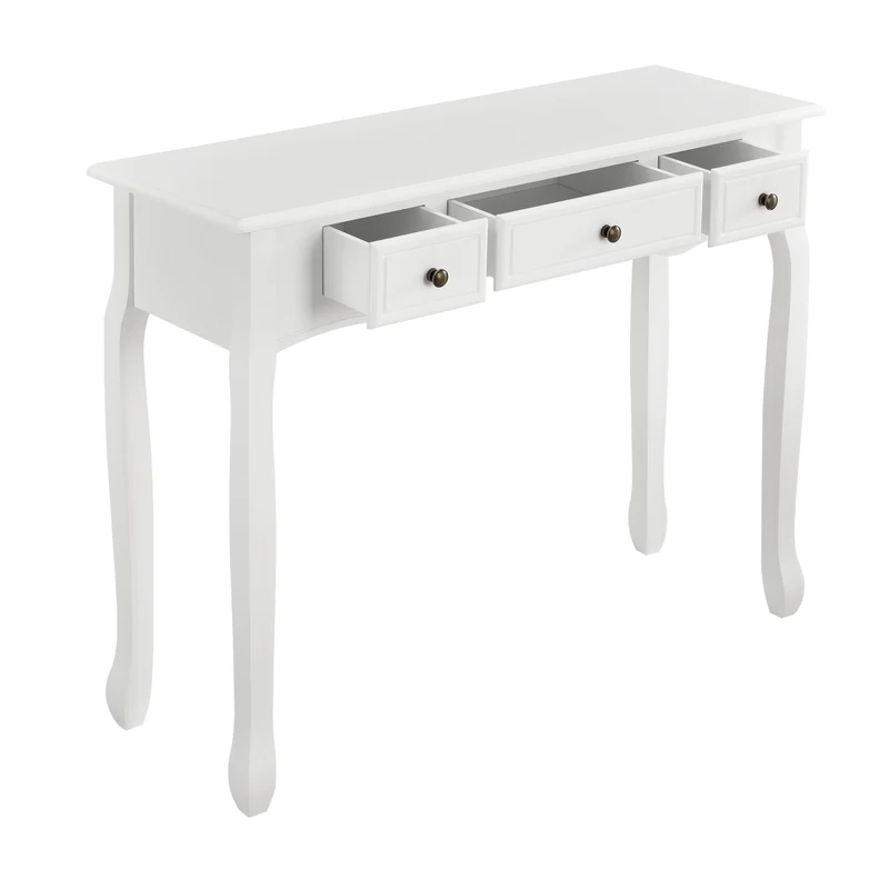 Mesa consola Cuerno de ciervo 100x35x78cm con 3 cajones en varios colores [en.casa]