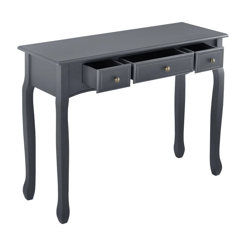 Mesa consola Cuerno de ciervo 100x35x78cm con 3 cajones en varios colores [en.casa]