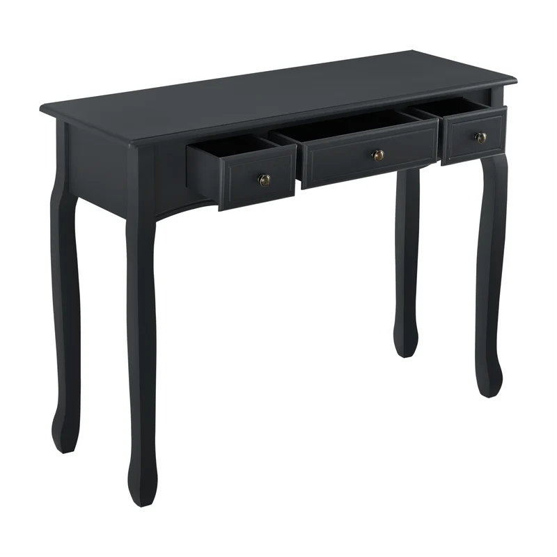 Mesa consola Cuerno de ciervo 100x35x78cm con 3 cajones en varios colores [en.casa]