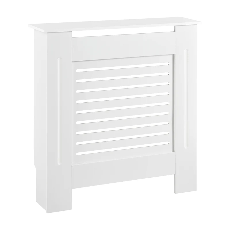[en.casa]® Cubre Radiador - En diferentes medidas - Decoración Radiator - Tapar la calefacción - MDF - Blanco