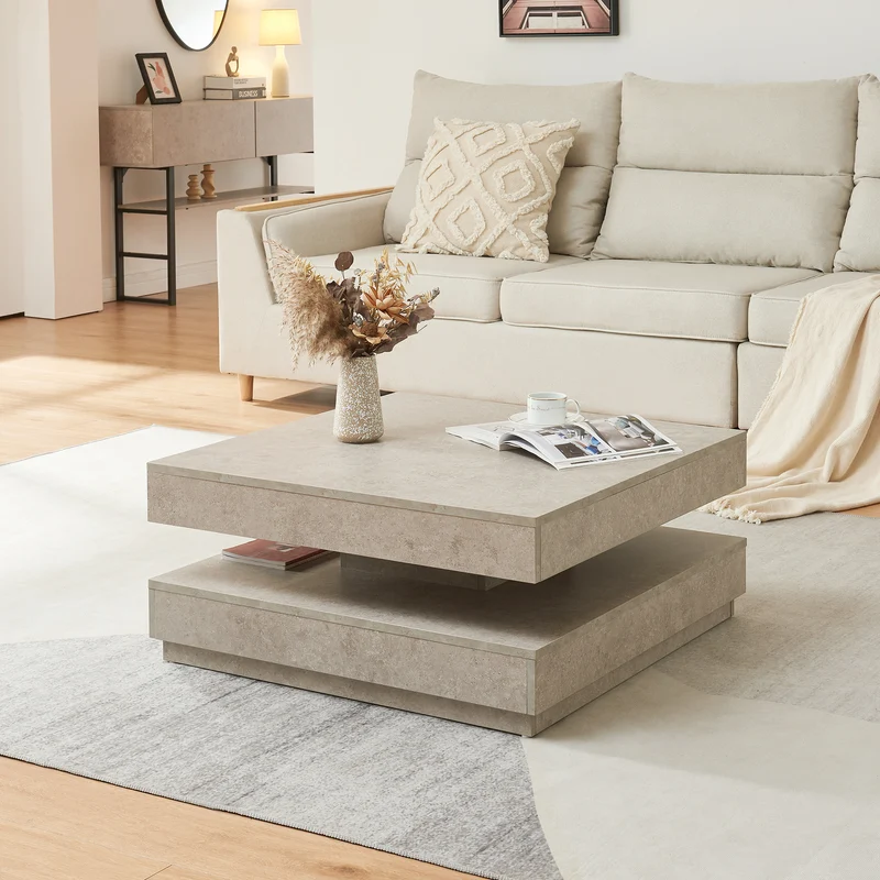 Mesa de centro Florencia 76x76x38 cm [en.casa]