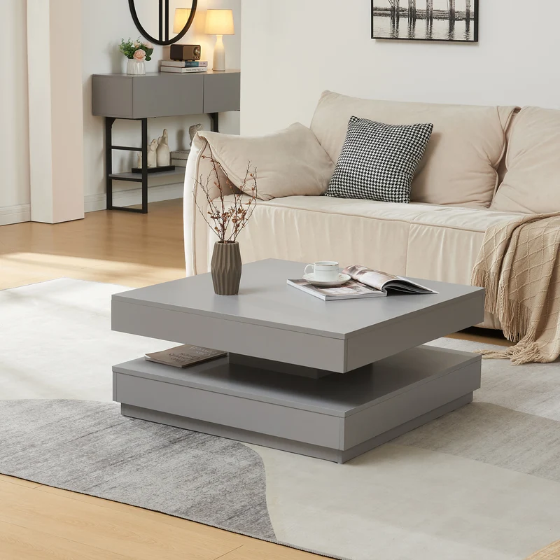 Mesa de centro Florencia 76x76x38 cm [en.casa]