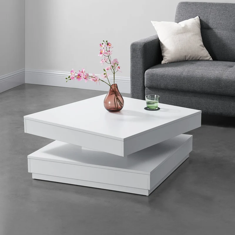 Mesa de centro Florencia 76x76x38 cm [en.casa]