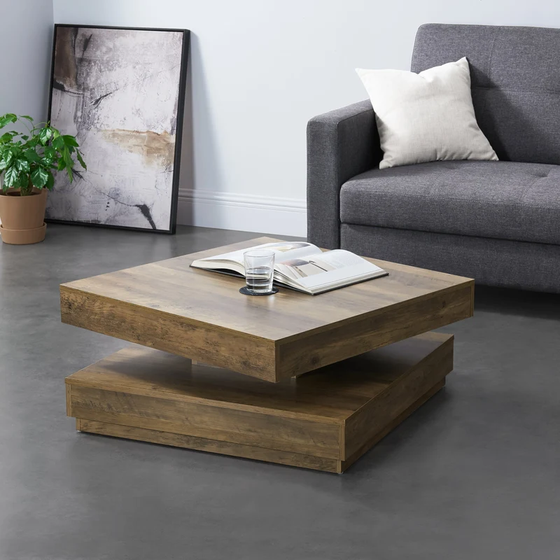 Mesa de centro Florencia 76x76x38 cm [en.casa]