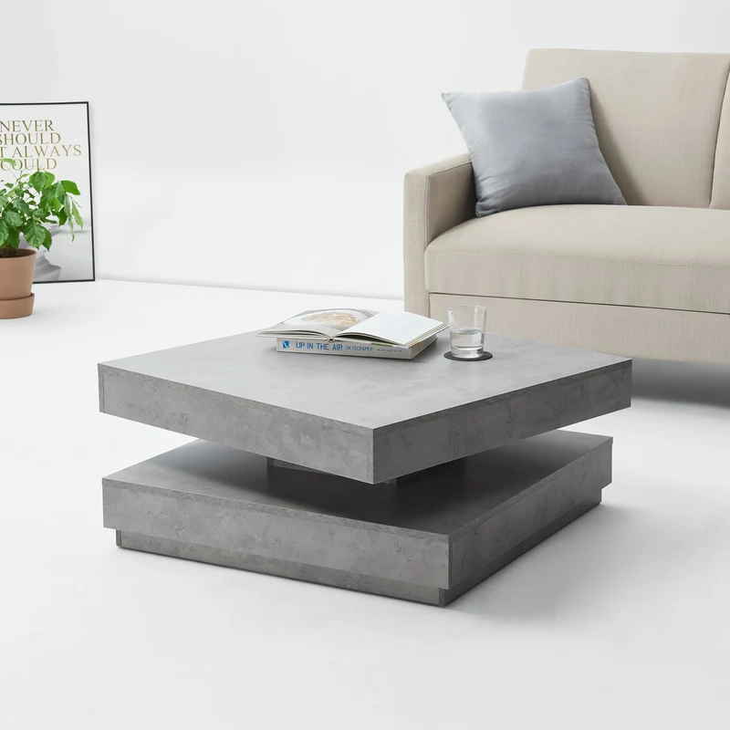 Mesa de centro Florencia 76x76x38 cm [en.casa]