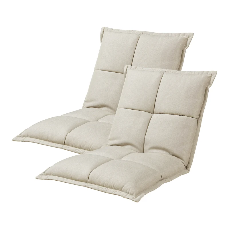 Sillón de suelo Deinze en juego de 2 ajustable [en.casa]