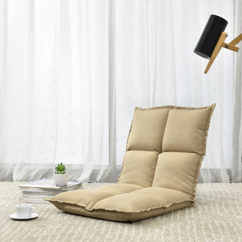 Sillón de suelo Deinze en juego de 2 ajustable [en.casa]