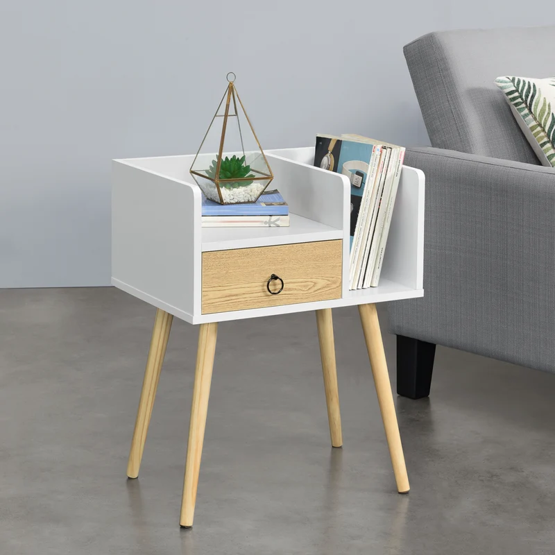 Mesa auxiliar Gibbston 64x50x36 cm en varios colores en.casa