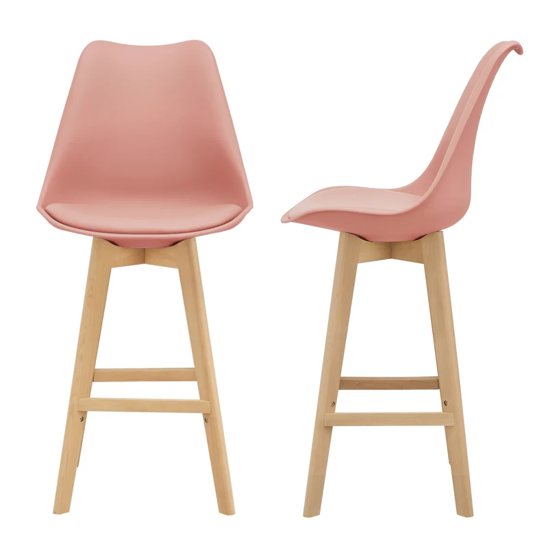 Set de 2 taburetes de bar Lublin en varios colores en.casa