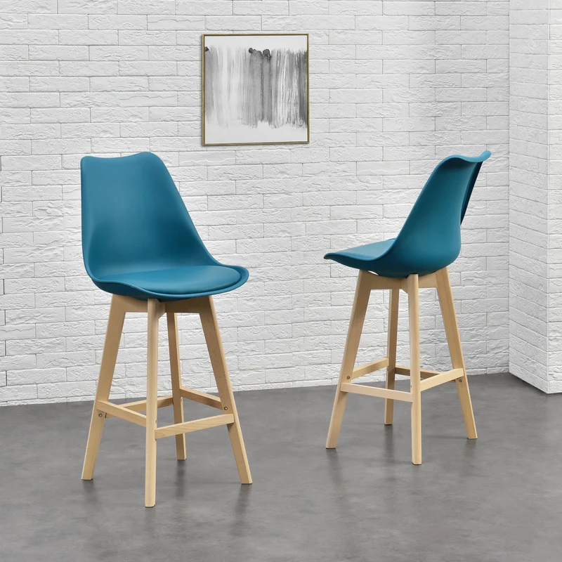 Set de 2 taburetes de bar Lublin en varios colores en.casa