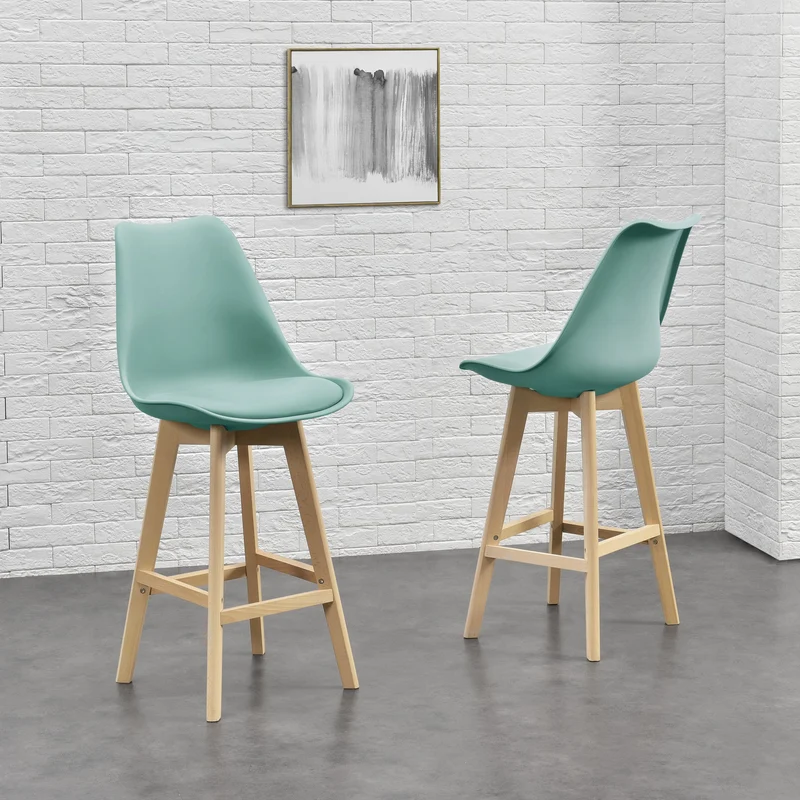 Set de 2 taburetes de bar Lublin en varios colores en.casa