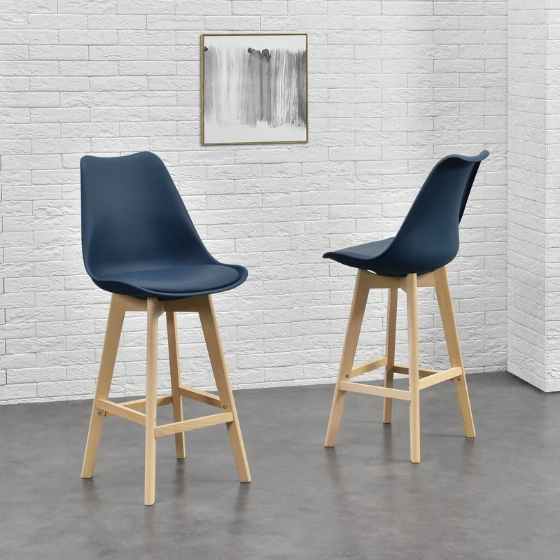 Set de 2 taburetes de bar Lublin en varios colores en.casa