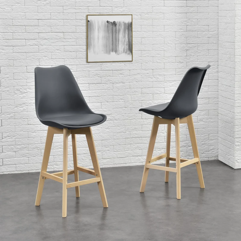 Set de 2 taburetes de bar Lublin en varios colores en.casa